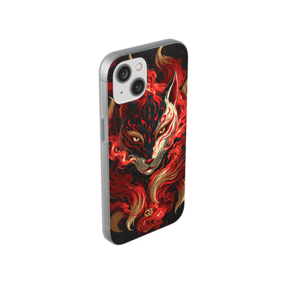 Crimson Kitsune Spirit · Lite Phone Case for iPhone ·  Red