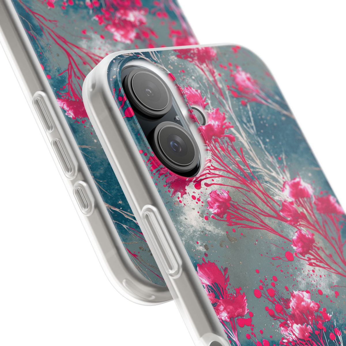 Cyber Blossom · Lite Phone Case for iPhone ·  Teal