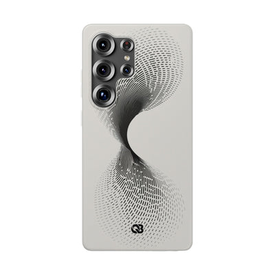 White Lite Phone Case for Samsung - Linear Torsion Grid