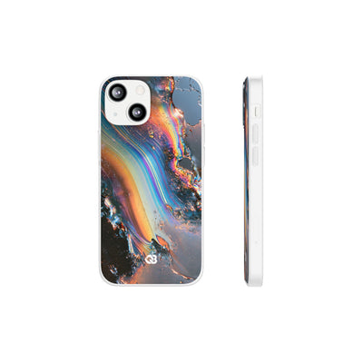 Prismatic Aura Flow · Lite Phone Case for iPhone ·  Blue