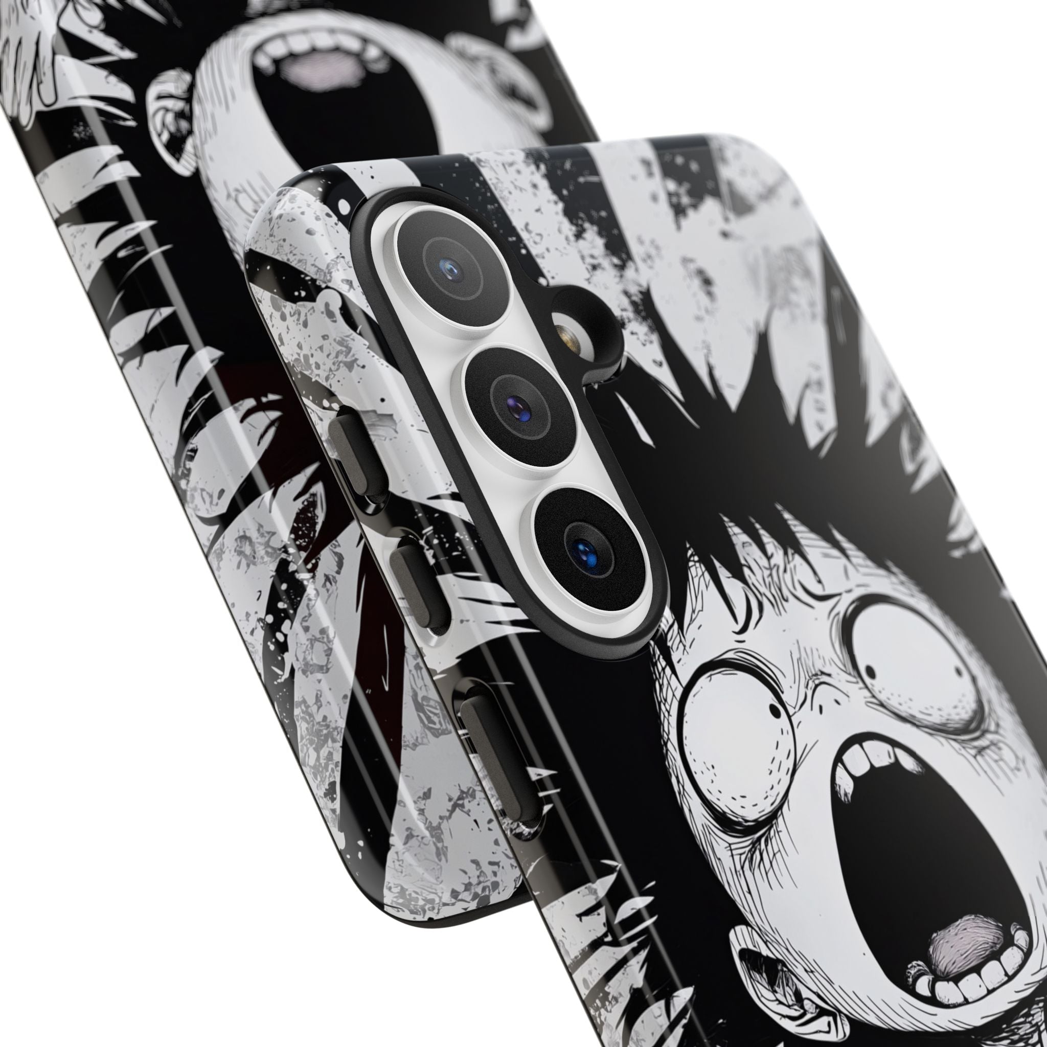 Chaotic Monochrome Scream · Tough Handyhülle für Samsung