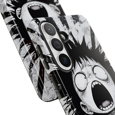 Chaotic Monochrome Scream · Tough Handyhülle für Samsung