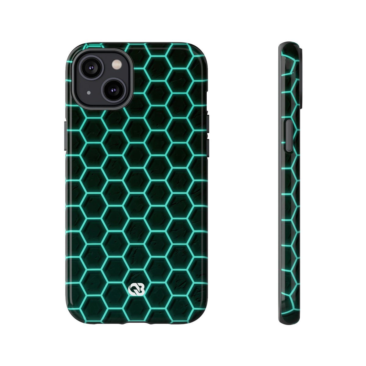 Neon Hex Spectrum · Tough Phone Case for iPhone · Teal