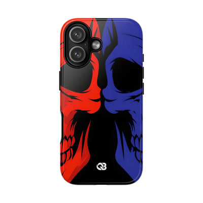 Crimson Cobalt Skulls · Tough Phone Case for iPhone