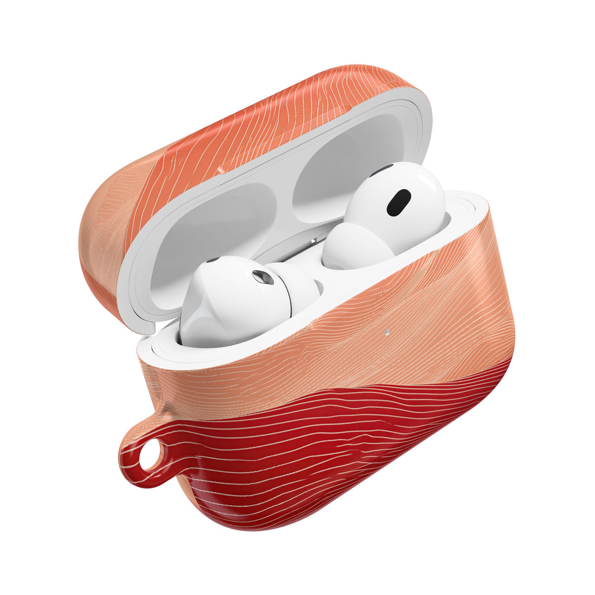 Crimson Dune Horizon · Hard Case for AirPods & AirPods Pro · Red