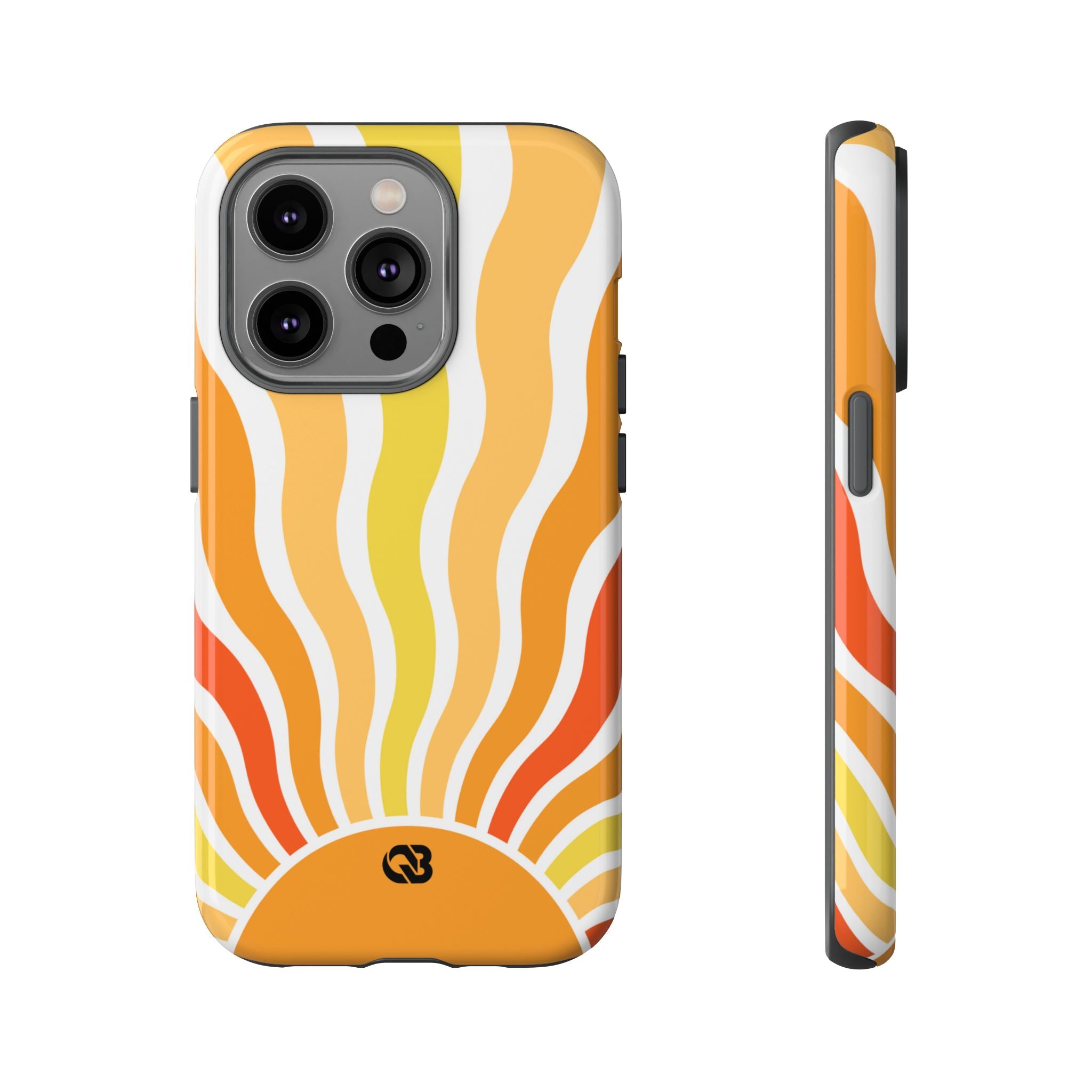 Amber Solar Waves · Tough Phone Case for iPhone