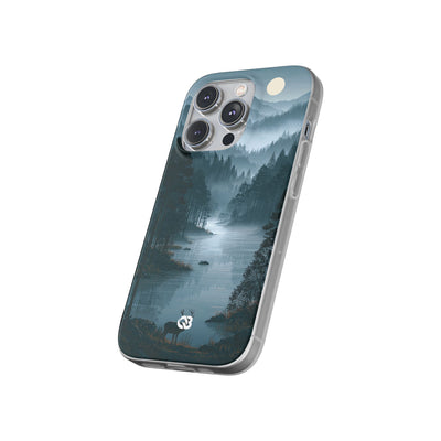 Silent Nordic Fjord · Lite Phone Case for iPhone ·  Blue