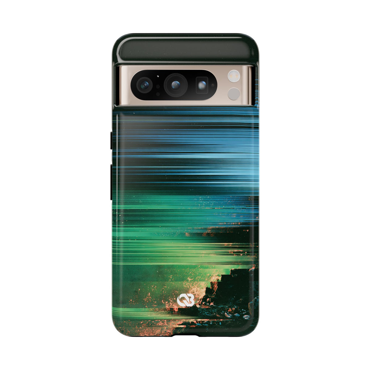 Digital Shoreline Drift · Tough Phone Case for Pixel ·  Teal