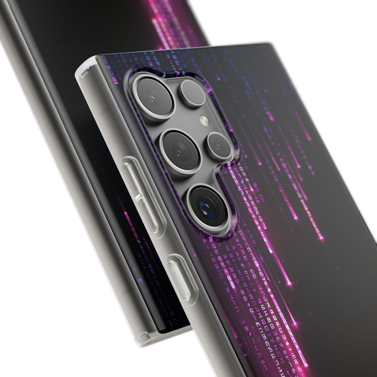 Binary Cascade · Lite Phone Case for Samsung · Black
