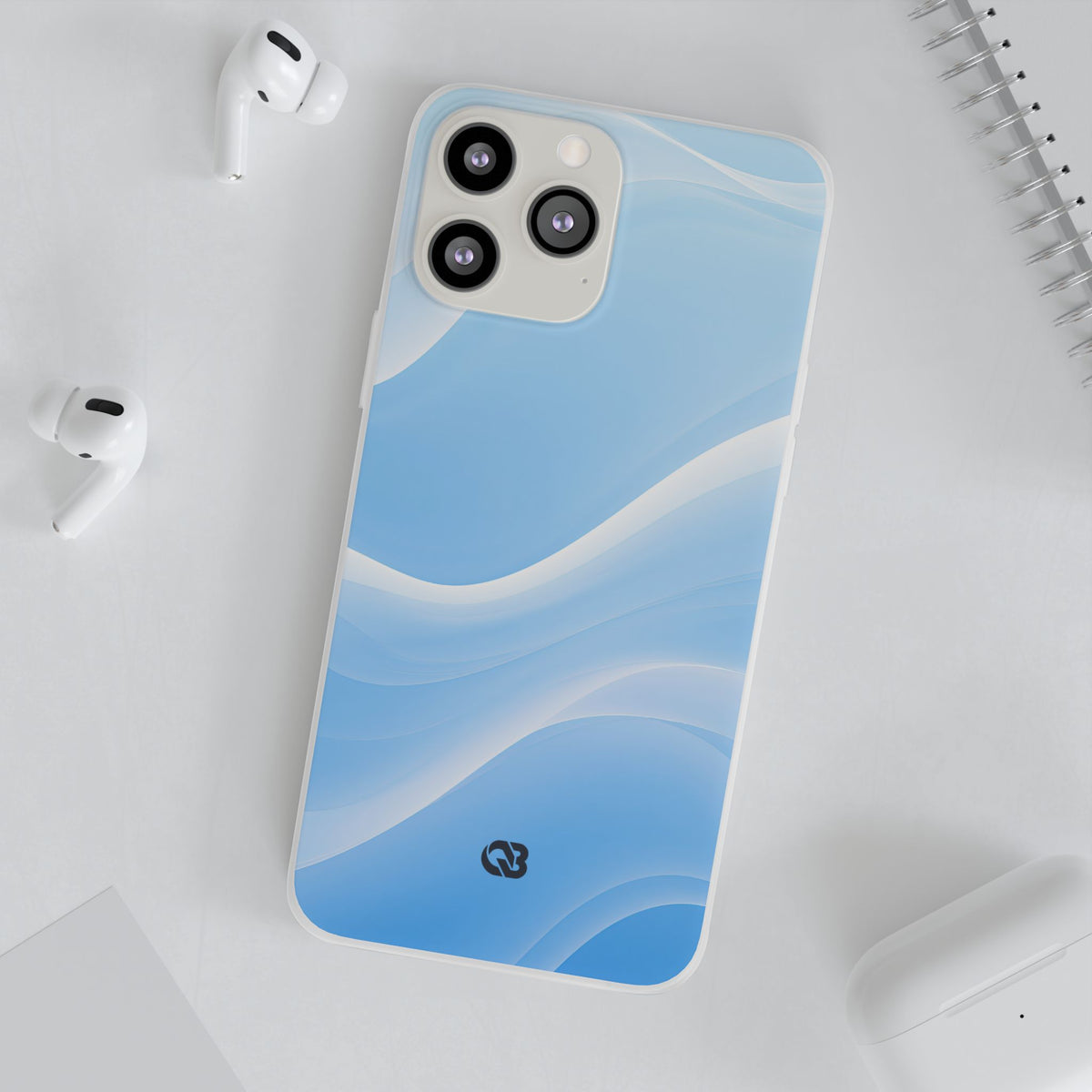 Glacial Contour Flow · Lite Phone Case for iPhone ·  Blue