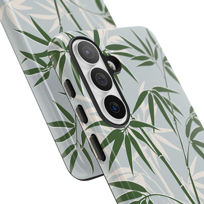 Green Tough Phone Case for Samsung - Kyoto Bamboo Canopy