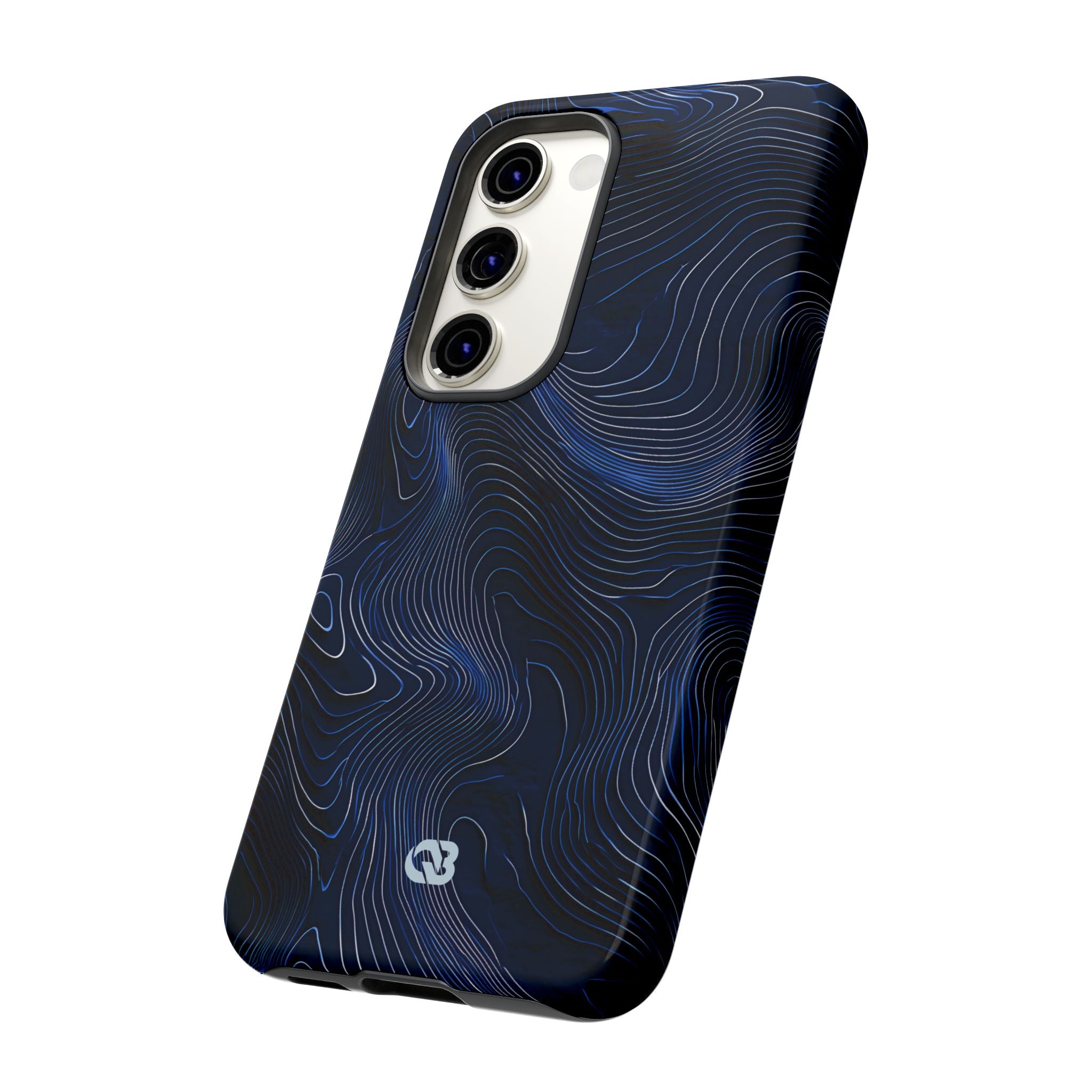 Blue Tough Phone Case for Samsung - Cobalt Contour Ridge