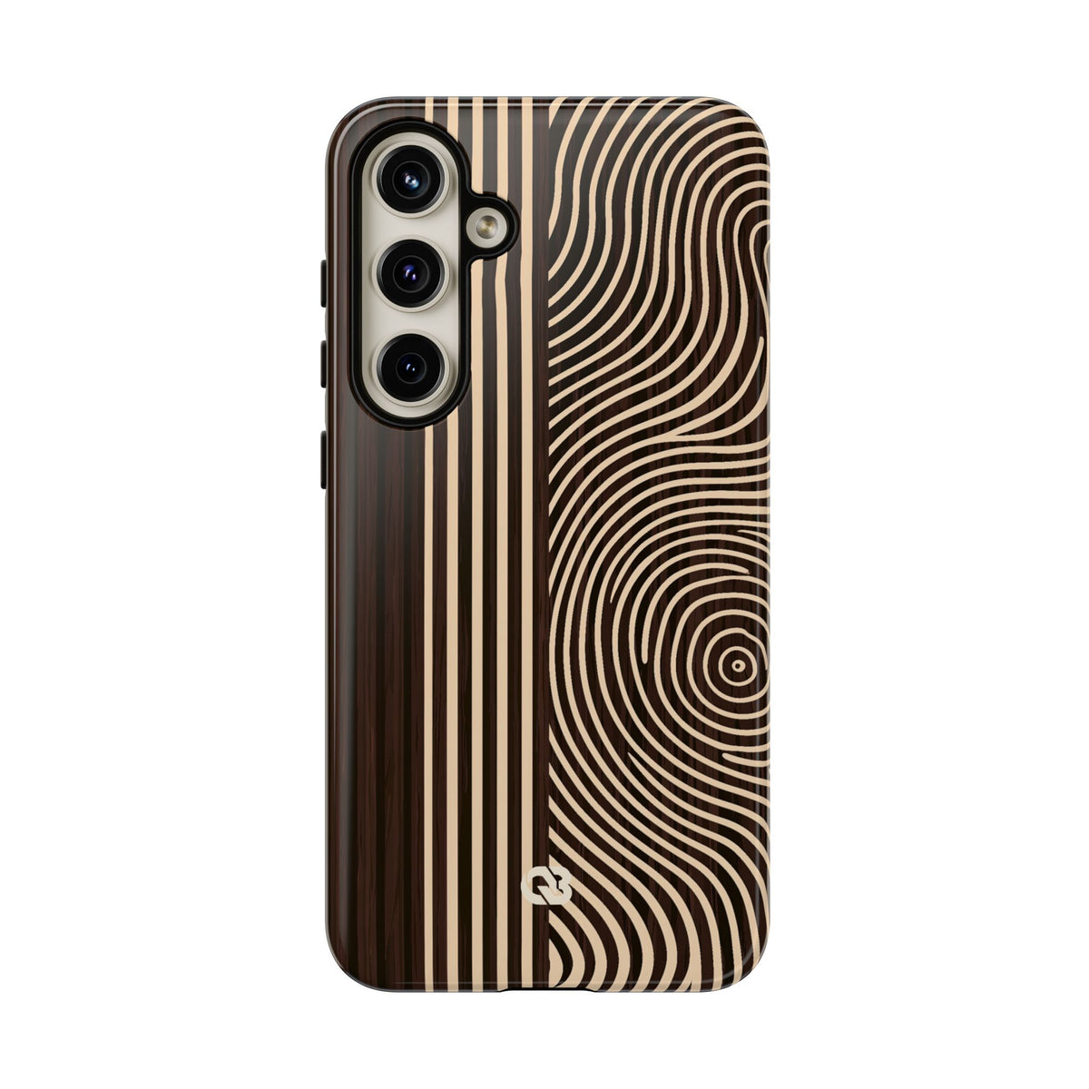 Timber Ring Contour · Tough Phone Case for Samsung · Brown