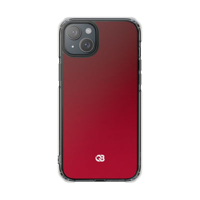 Red Impact MagSafe Phone Case for iPhone - Crimson Velvet Fade