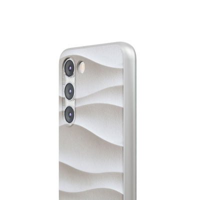 Sculpted Dune Relief · Lite Phone Case for Samsung · White