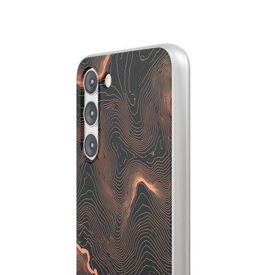 Orange Lite Phone Case for Samsung - Salmon Ridge Topo