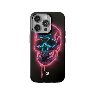 Neon Drip Skull · Lite Phone Case for iPhone ·  Black