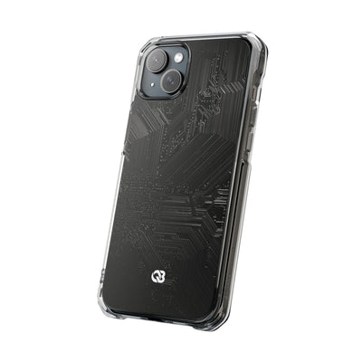 Obsidian Circuitry · Clear Impact Magnetic Phone Case for iPhone ·  Black