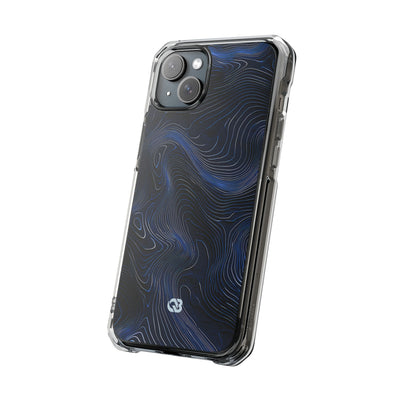 Blue Impact MagSafe Phone Case for iPhone - Cobalt Contour Ridge