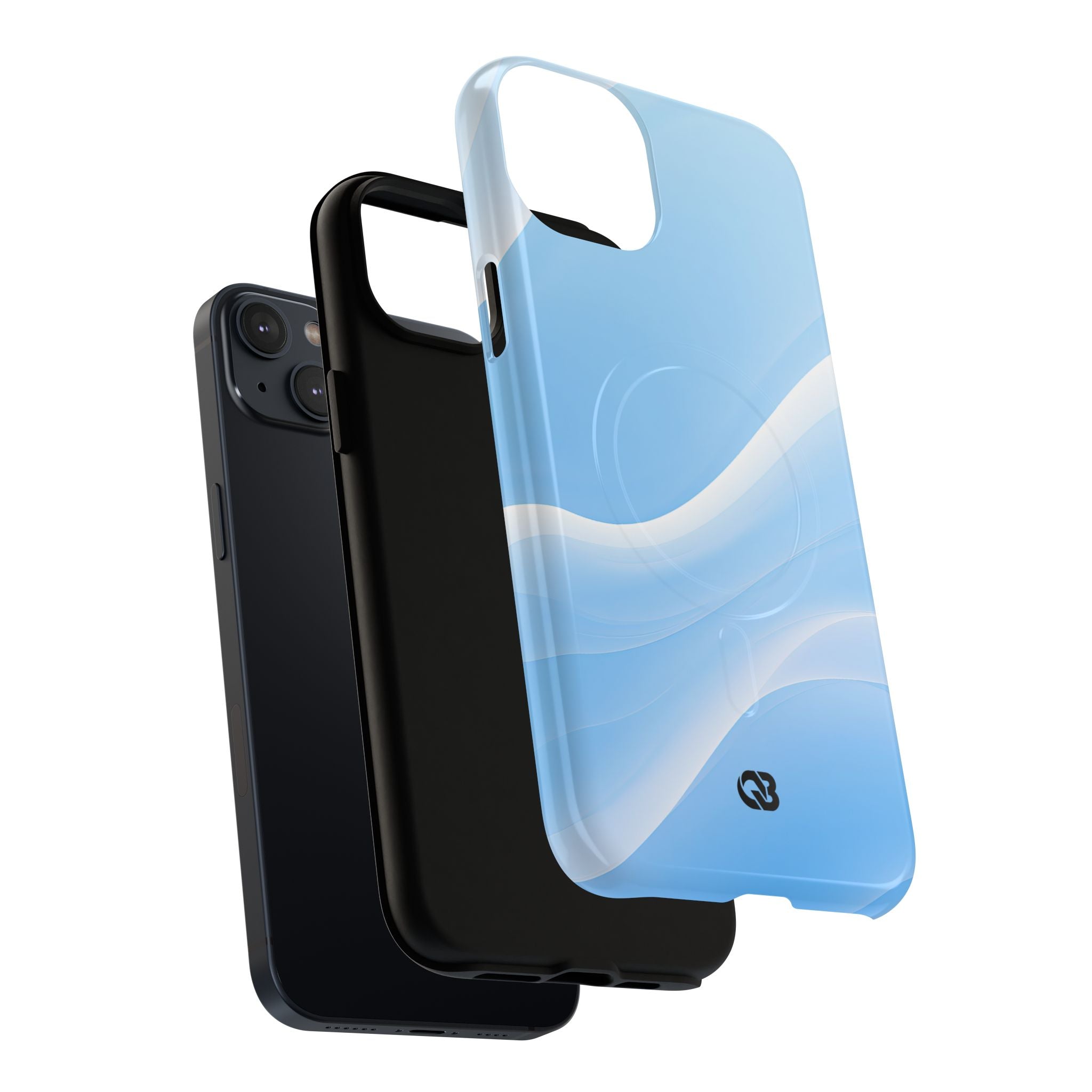 Blue Tough 2.0 Magsafe Phone Case for iPhone - Glacial Blue Silk
