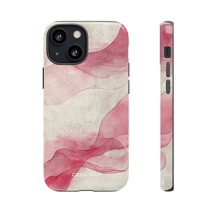 Crimson Waves iPhone 13 Mini Case - Tough