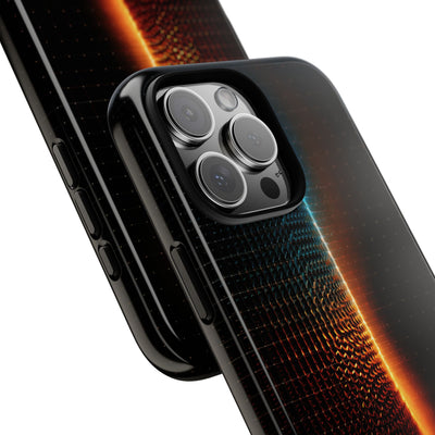 Luminous Refraction Grid · Tough Phone Case for iPhone · Black