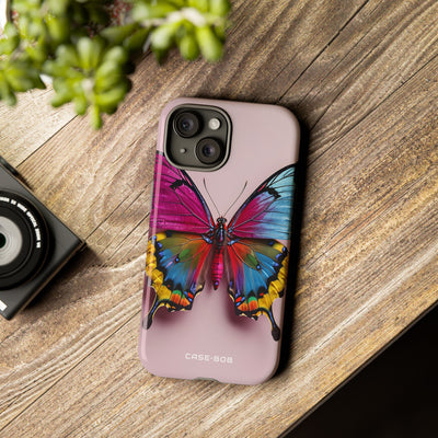 Lebhafter Schmetterling iPhone 15 Case - Tough