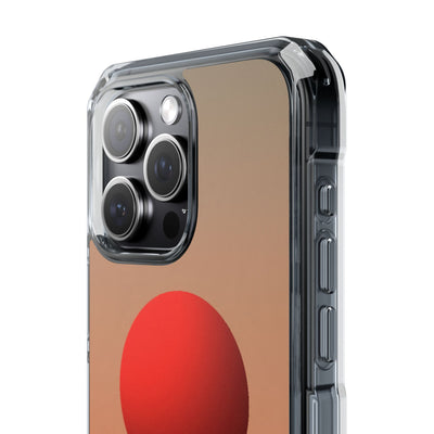 Crimson Sol Ridge · Clear Impact Magnetic Phone Case for iPhone · Red