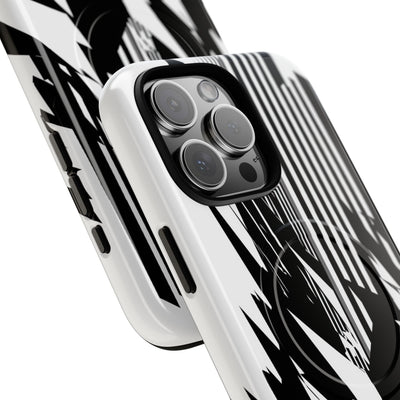 White Tough 2.0 Magsafe Phone Case for iPhone - Shattered Vector Spire