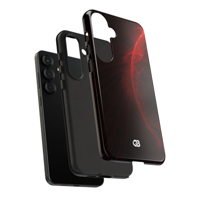 Red Tough Phone Case for Samsung - Solar Crimson Flare