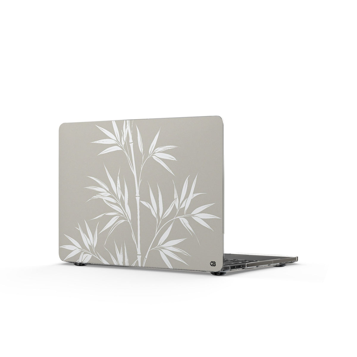 Serene Bamboo · Clear Hard Case for MacBook · Beige