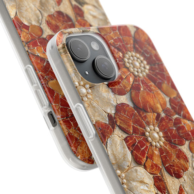 Carnelian Pearl Bloom · Lite Phone Case for iPhone ·  Orange