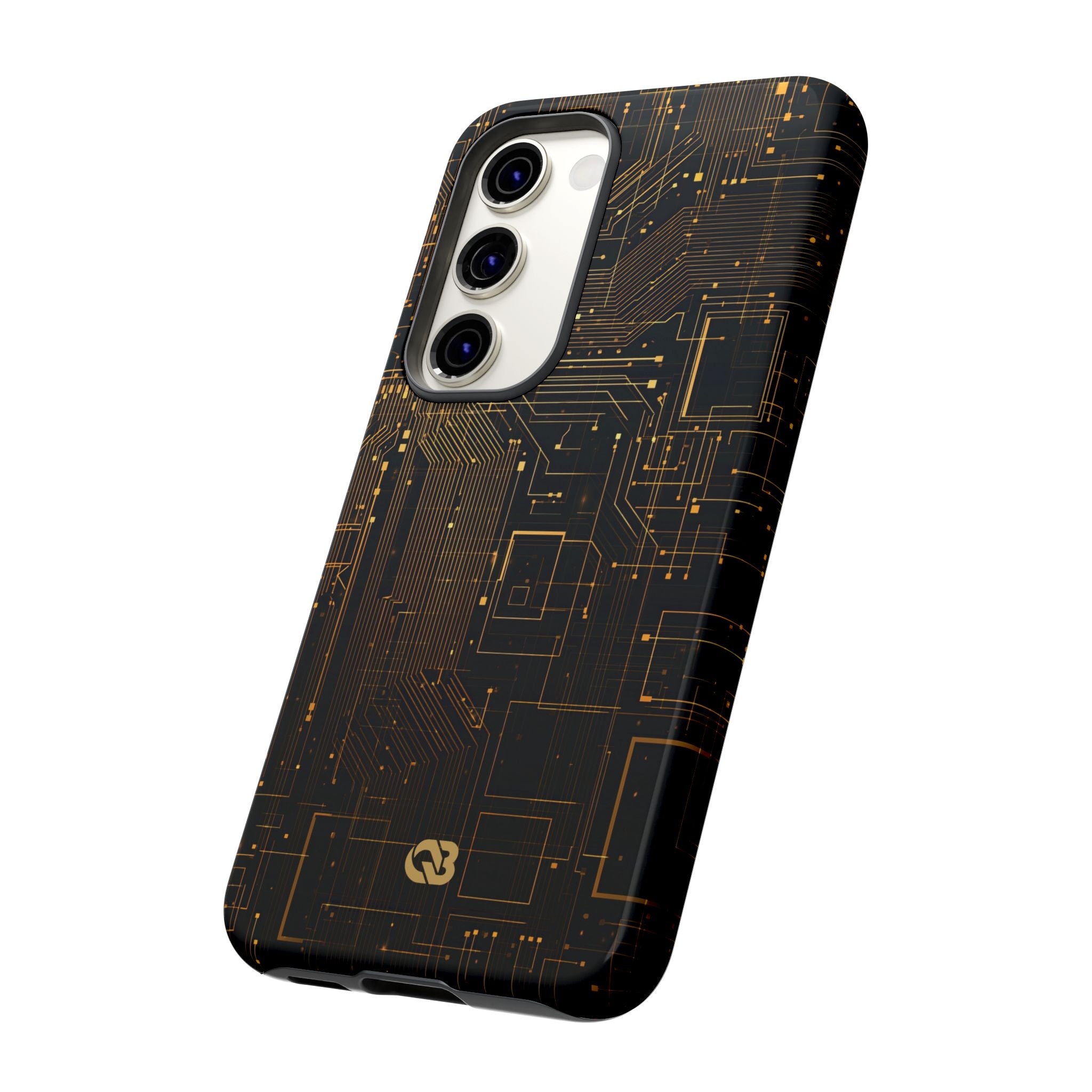 Gold Tough Phone Case for Samsung - Amber Core Mainframe