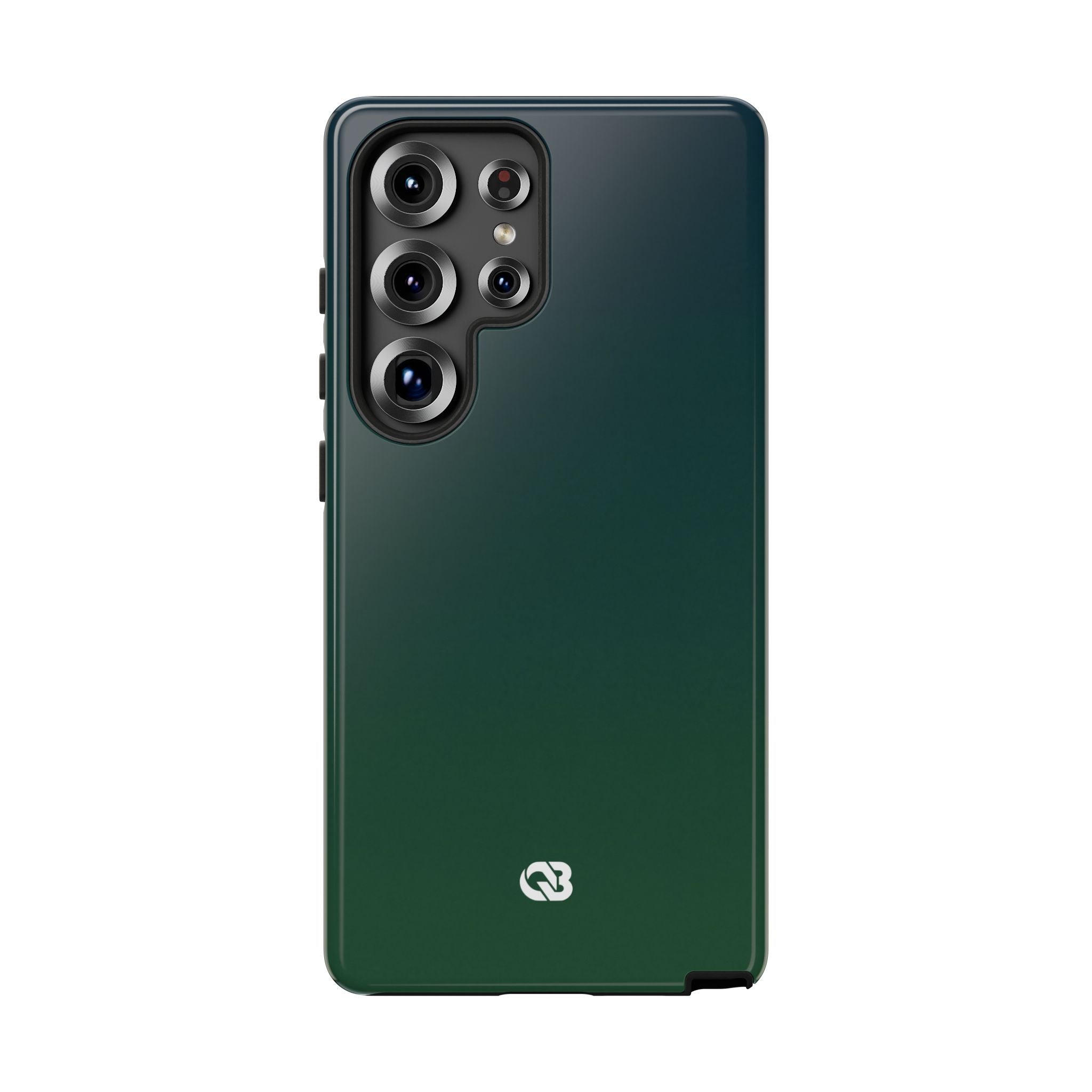 Green Tough Phone Case for Samsung - Midnight Pine Horizon