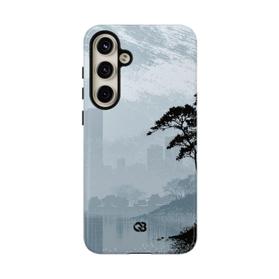 Grey Tough Phone Case for Samsung - Steel Slate Zen