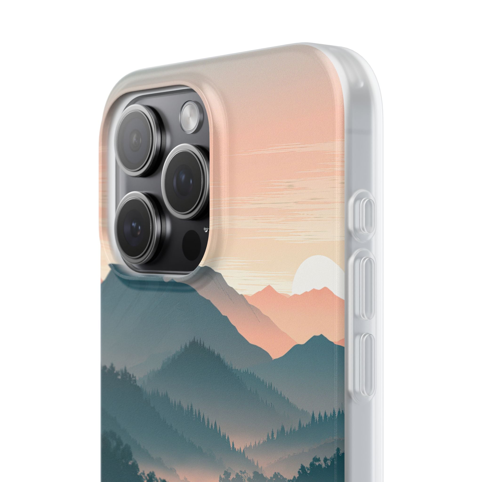 Teal Lite Phone Case for iPhone - Alpine Teal Horizon