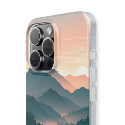 Teal Lite Phone Case for iPhone - Alpine Teal Horizon