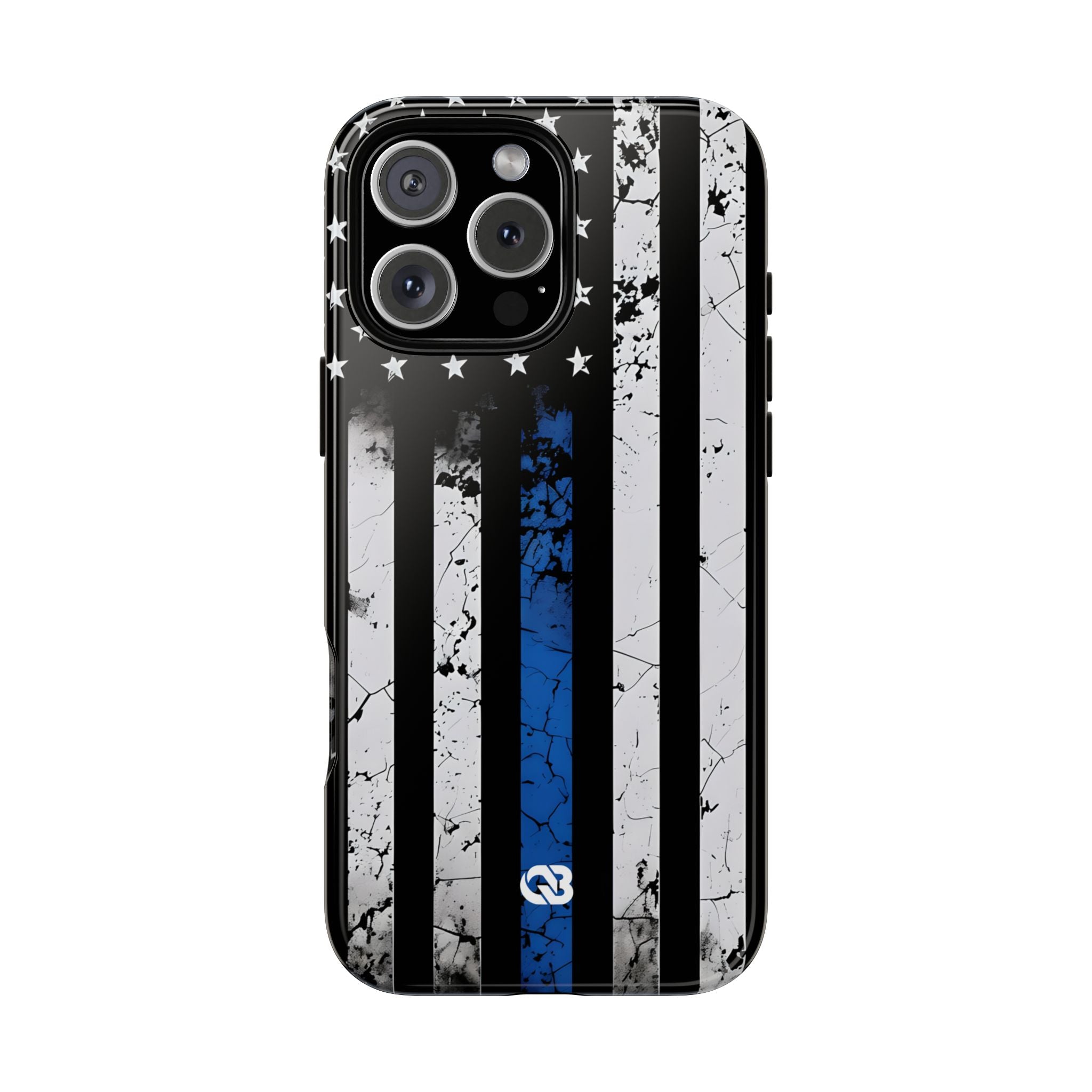 Gritty Cobalt Flag · Tough Phone Case for iPhone