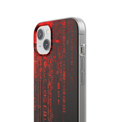 Crimson Glyphs iPhone 14 Plus Case - Soft
