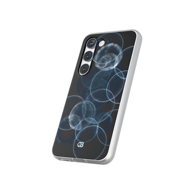 Blue Lite Phone Case for Samsung - Cyan Pulse Ripple