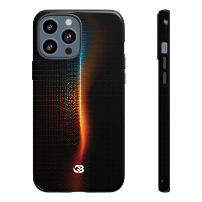 Luminous Refraction Grid · Tough Phone Case for iPhone · Black