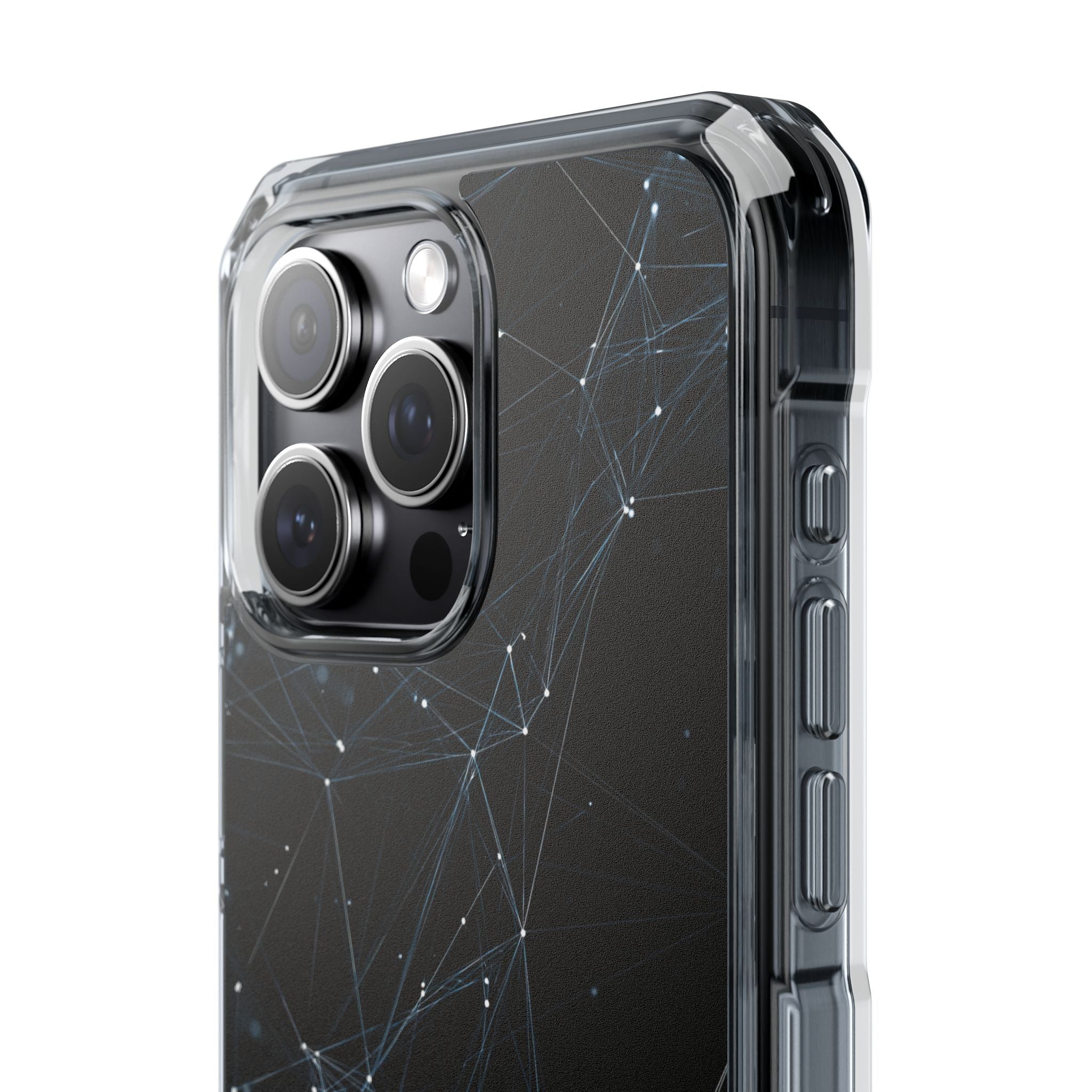 Black Impact MagSafe Phone Case for iPhone - Arctic Neural Mesh