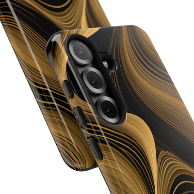 Gold Tough Phone Case for Samsung - Molten Copper Strands