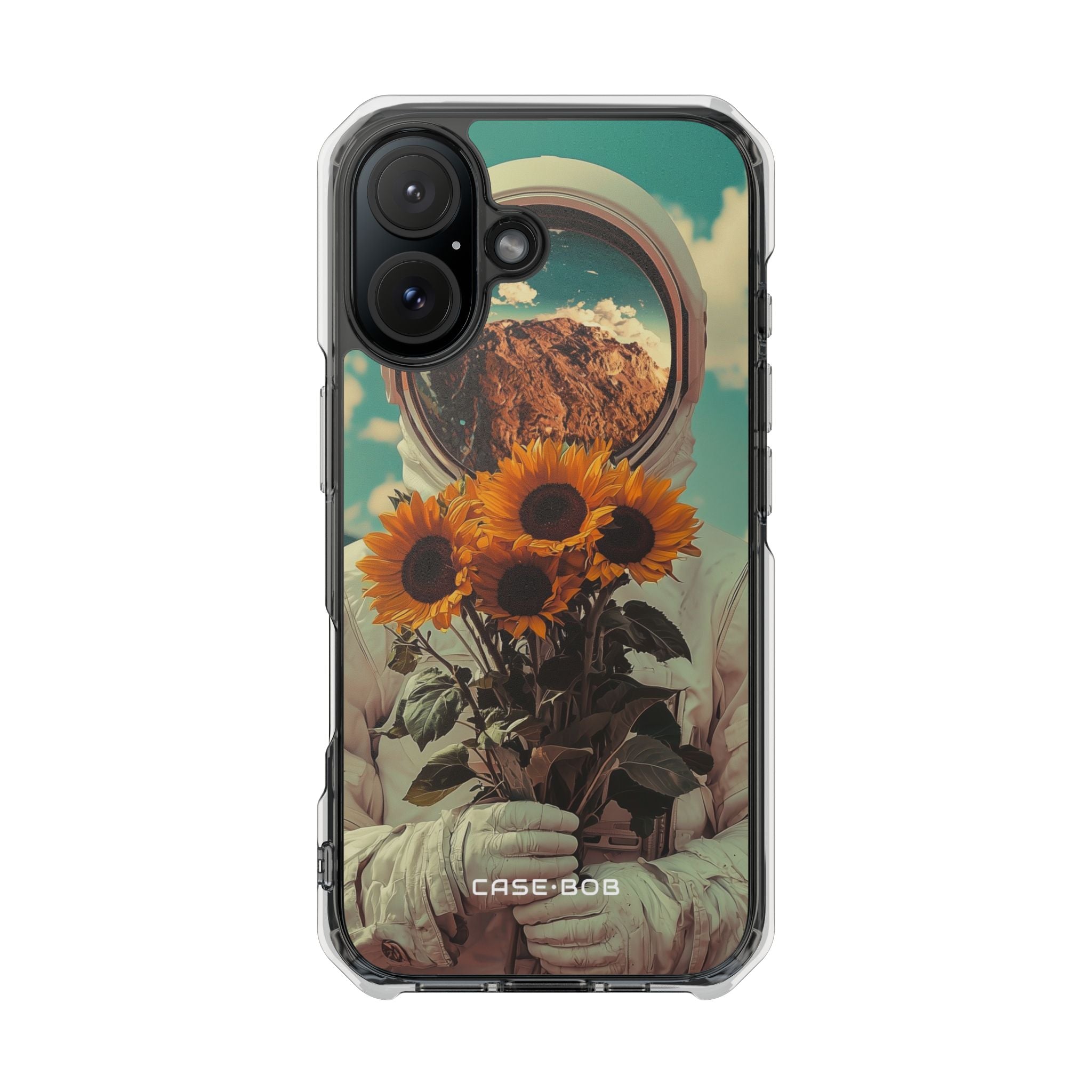Sunflower Astronaut iPhone 16 Case - Impact - CASE•BOB