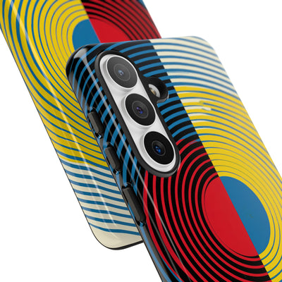 Blue Tough Phone Case for Samsung - Primary Circuit Orbit