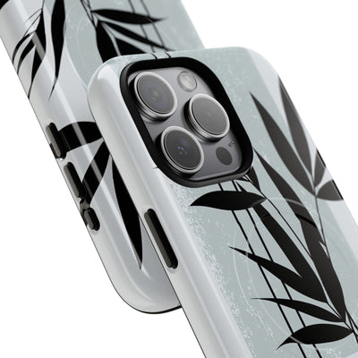 Grey Tough 2.0 Magsafe Phone Case for iPhone - Sage Bamboo Noir