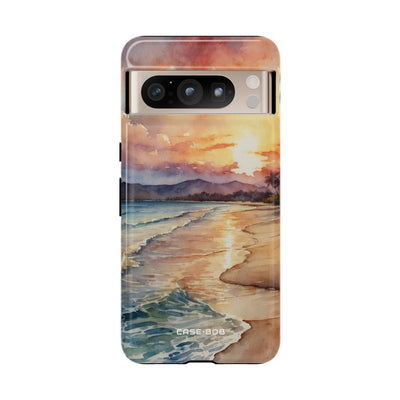 Sonnenuntergangsreflexion Google Pixel 8 Pro Case - Tough