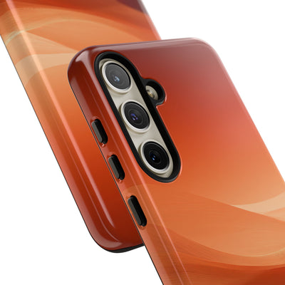Orange Tough Phone Case for Samsung - Crimson Dune Gradient
