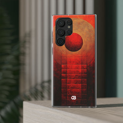 Crimson Solar Halo · Soft Phone Case for Samsung