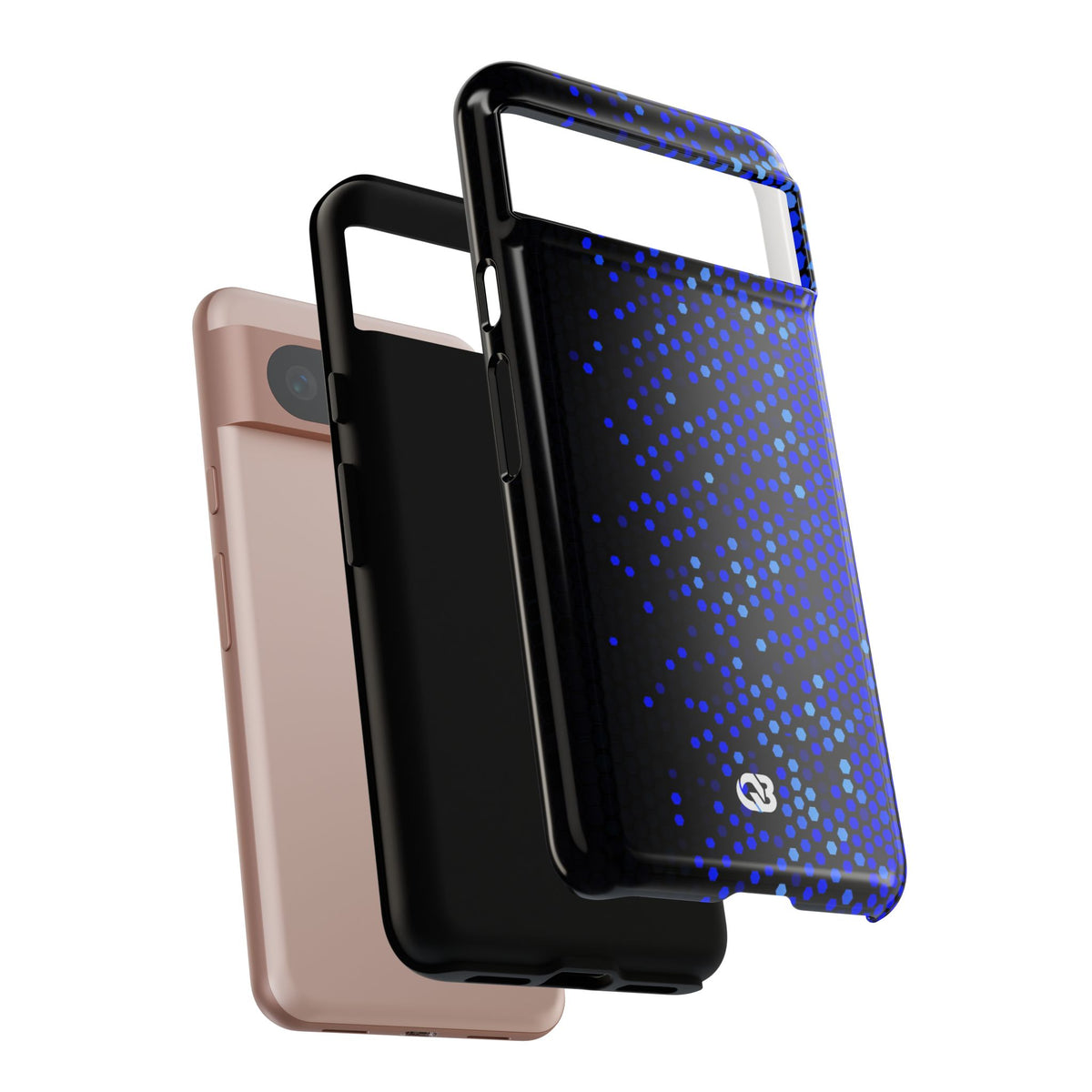 Cobalt Hex Dispersion · Tough Phone Case for Pixel ·  Blue